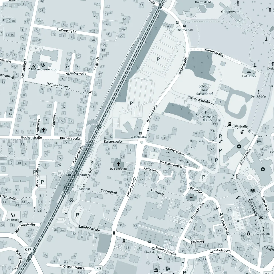 Wegbeschreibung Seniorenheim Sonneneck Bad Sassendorf